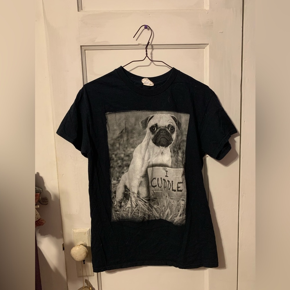 I Cuddle Pug Graphic Unisex Tee